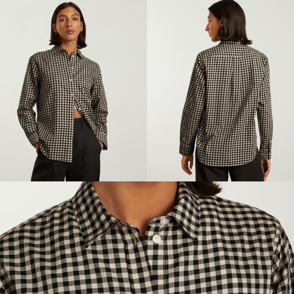Everlane Tops - Everlane The Silky Cotton Relaxed Shirt Size 8
